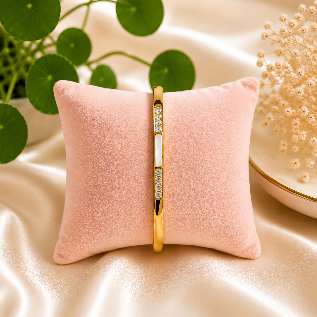 Pearl spark bangle