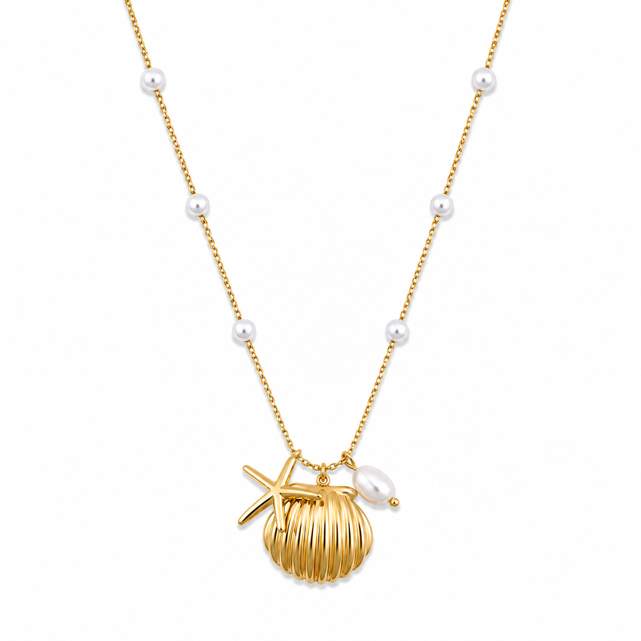 Gold Shell Necklace