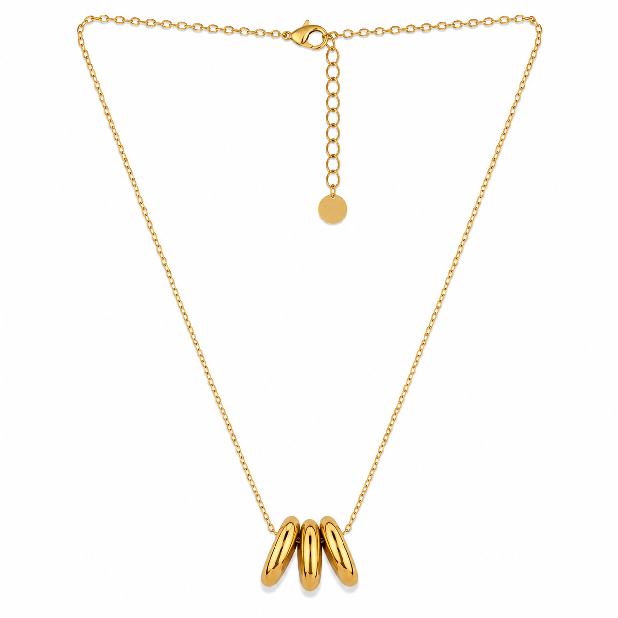 Triple Ring Necklace